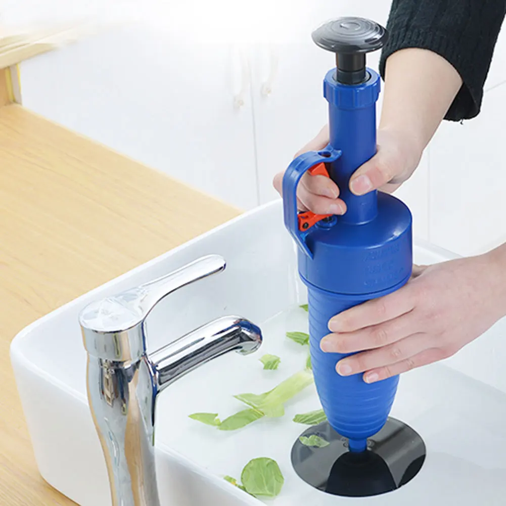 

Handle Powerful Suction Plunger Toilet Cleaner Drain Buster Air Drain Blaster Pump Plunger Sink Pipe Clog Remover Toilet Supply