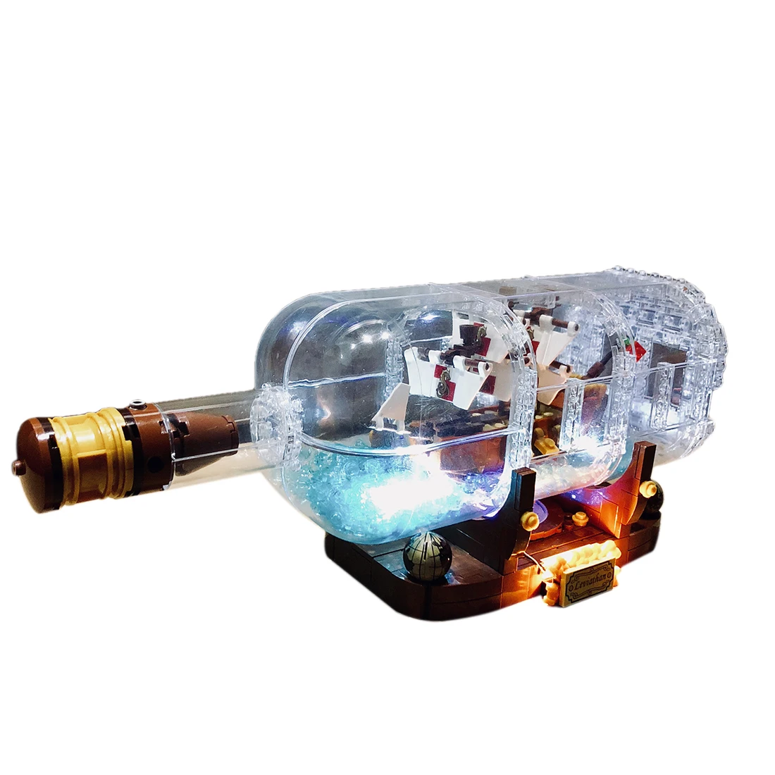 

Miniature Ship In Bottle USB Lighting Components Parts Assembling Small Particles Building Blocks Parts Educational Toys For Kid