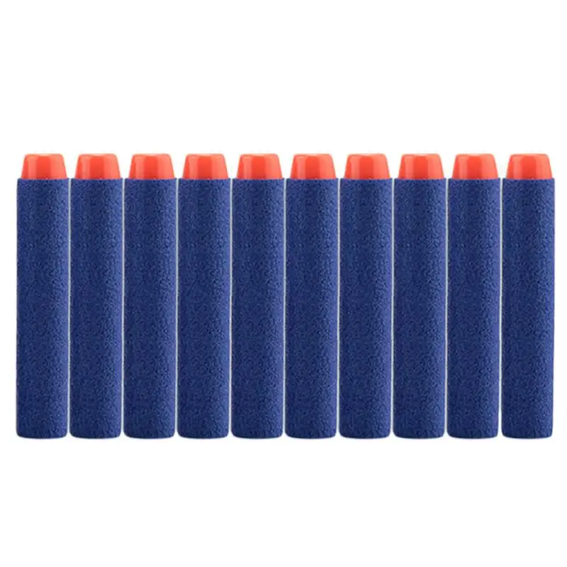 10Pcs Multicolor 7.2CM EVA Soft Hollow Hole Head Refill Darts Toy Gun Bullets For Nerf Series Blasters Kids Birthday Gifts