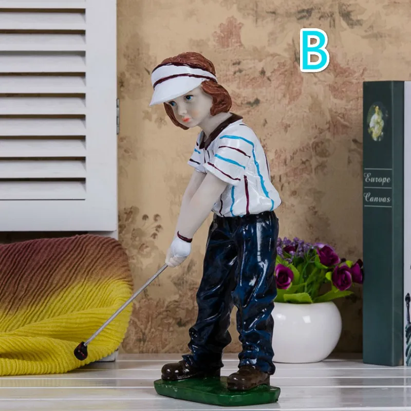 Golf Sport Figurine Home Decor Business Office Decoration Crafts
