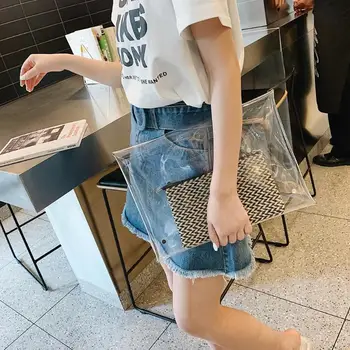 

Transparent Fashion Designer Unisex PVC Envelope Clutch Clear Color Bag Handbag Evening Party Handbag Women Purse Dropshipping