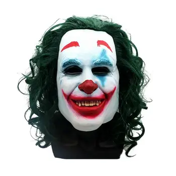 

Joker Clown Mask Halloween Black White Scary Clown Mask Batman Spoof Horror Ball Party Cover Headgear For Adult Children Kids