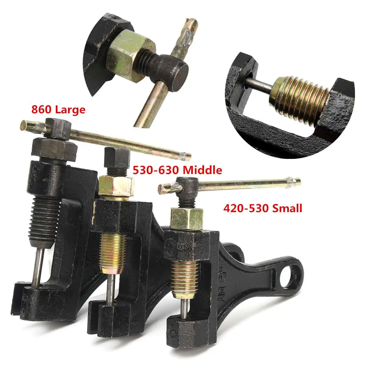 

Motorcycle ATV Roller Chain Splitter Cutter Breaker Repair Tool 420 428 520 525 528 530