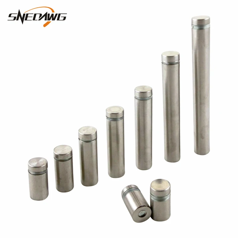 4pcs Stainless Steel Glass Standoff 16mm Dia Advertisement Nail Standoff Bolt 100mm Advertisement Screw For Hanging Picture Screws Aliexpress