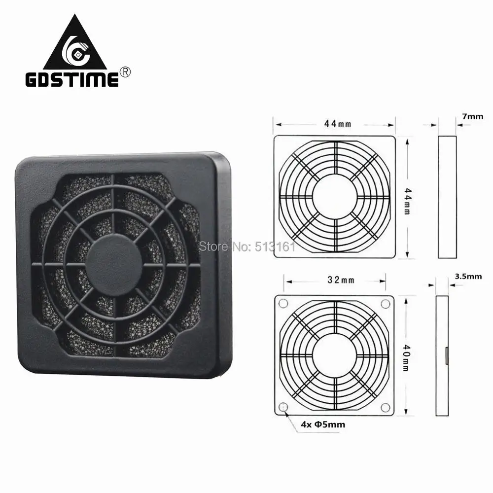 

100 Pieces Gdstime 40mm 4cm Cleaning Fan Cover Case Fan Dust Filter Dustproof Screen PC Computer Case Mesh
