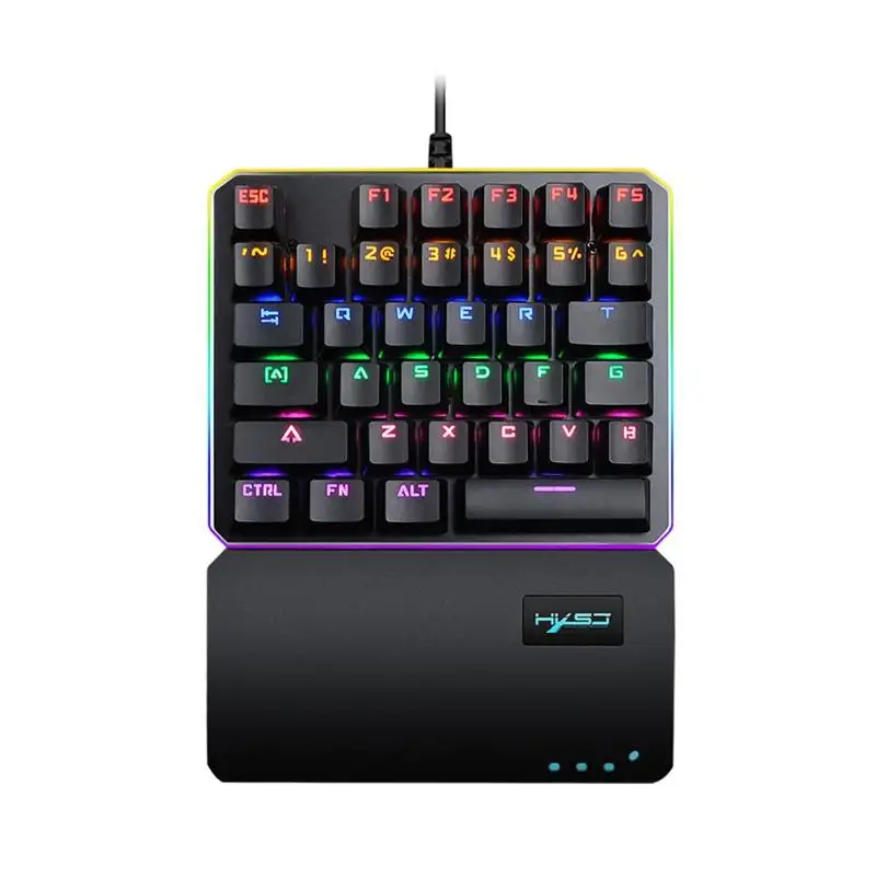 

V200 One Hand Mechanical Keyboard Waterproof Gaming Keyboard Single Hand RGB Backlight Keyboards for Computer PC Gamer