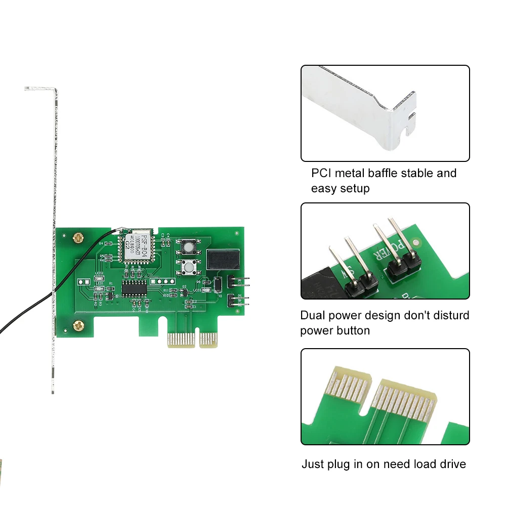 EWeLink мини PCI-e Настольный ПК Пульт дистанционного управления карта WiFi умный дом беспроводной переключатель перезапуска включение/выключение компьютера Загрузочная карта