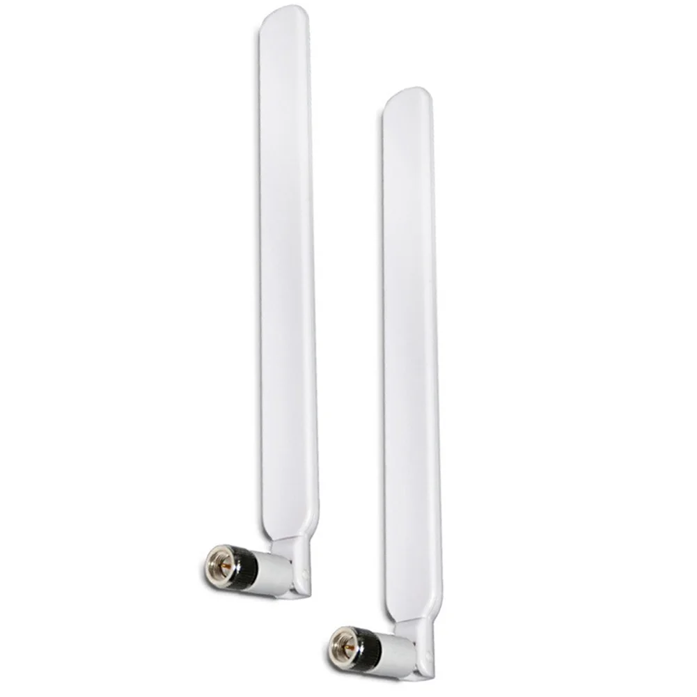 2PCS WIFI Connector White Signal Booster 5dBi High Durable SMA-Male Antenna 4G LTE External Router For Huawei B315 B310