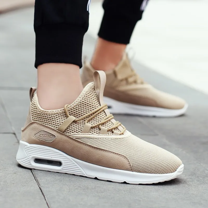 

Hot Sale Outdoors man Sports Running Shoes For Adult Lace-Up Brand Sneakers man Comfortable Mesh Trainers drop shipping