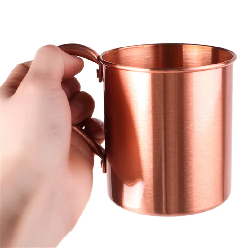 

Copper Mug Cup Moscow Mule Coffee Beer Drinking Mugs Jug Pot Cocktail Party Camping Tools Drinkware Bar Accessories 420ml