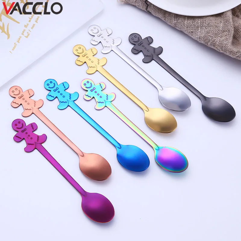 Vacclo Spoon Stainless Steel Coffee Spoons with Long