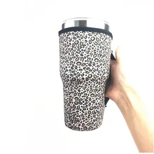 10 шт./лот Леопардовый принт Радуга Подсолнух оболочка для бутылки с неопреновой изоляцией рукав сумка чехол для 30 унций стакан