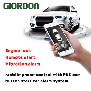 

Smart phone automatic induction control car close to the lock to leave the lock mobile phone remote start a key start