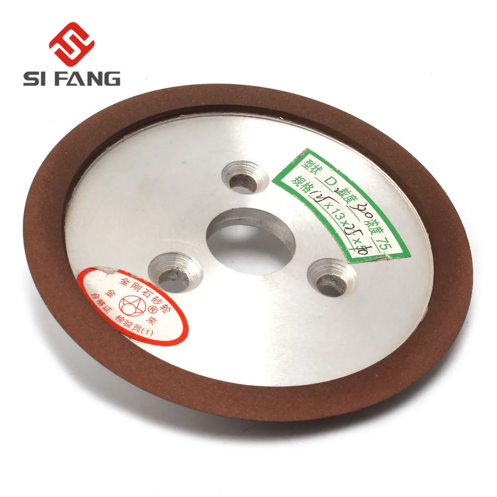 

5inch Diamond Grinding Wheel Disc Rotary Abrasive Tools Carbide Metal Steel For Metalworking With Three Holes 150/240# 25MM Bore