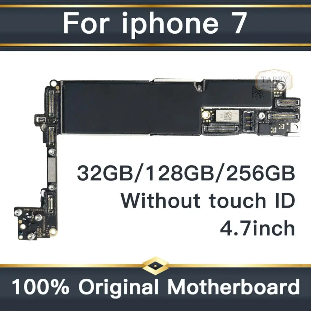Материнская плата 32 ГБ/128 ГБ/256 ГБ для iPhone 7 без Touch ID оригинальная разблокированная
