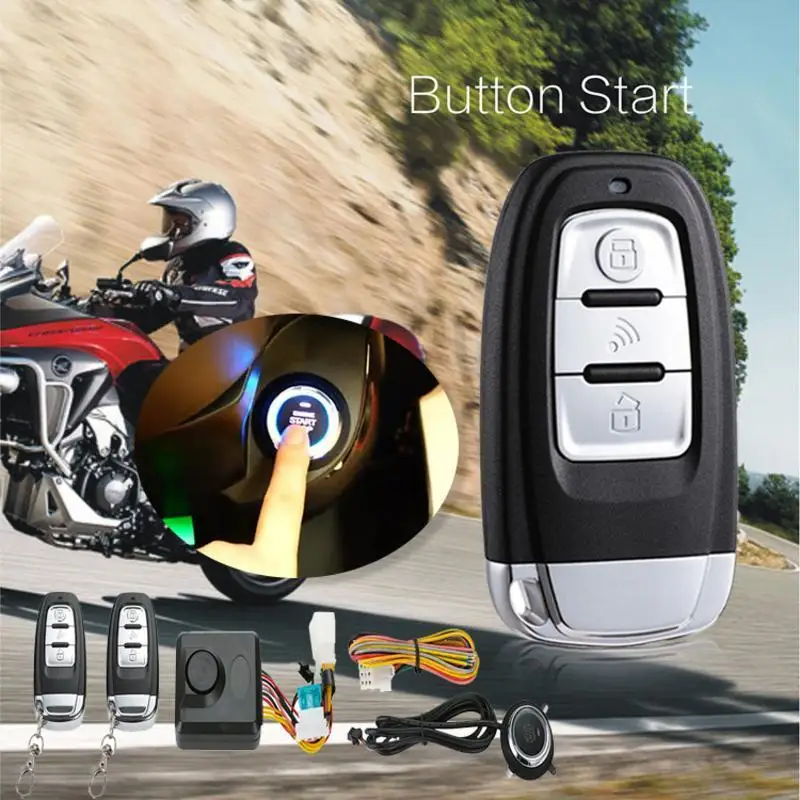 Универсальный мотоцикл сигнализация для велосипеда система скутер Противоугонная охранная сигнализация двигатель дистанционного управления Автосигнализация динамик PKE