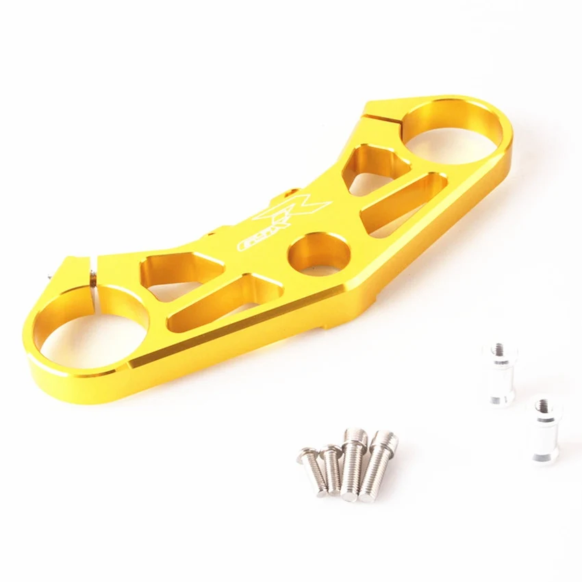 

CNC Triple Tree Front End Upper Top Clamp Gold For Suzuki GSXR1000 2005-2006