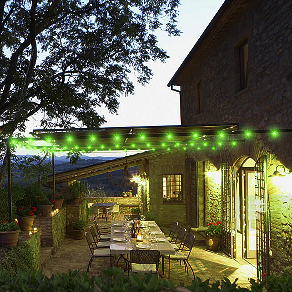 

Remote Controller Christmas 32 LED Colorful String Light Lawn Landscape Light IP67 DC6V 6W 10M/32.8Ft Garden Xmas Home Party