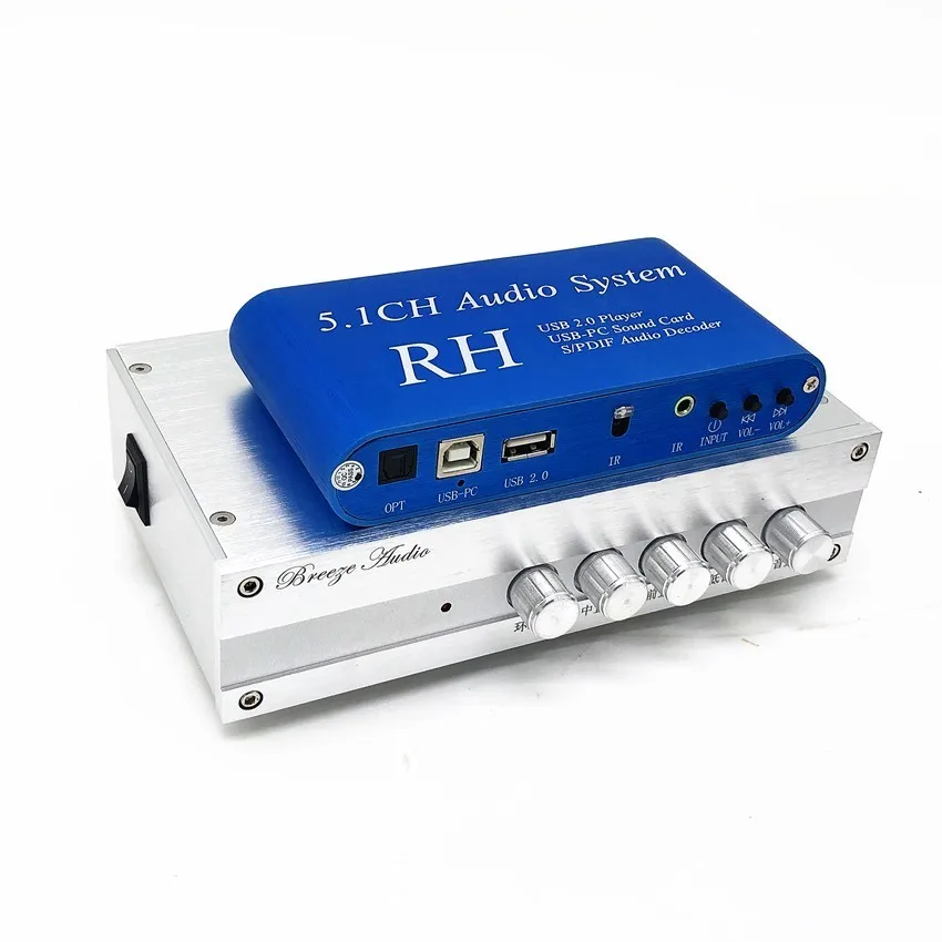 

DA618 5.1 channel audio amplifier + 5.1 channel music/video player audio decoder Whole set of sales