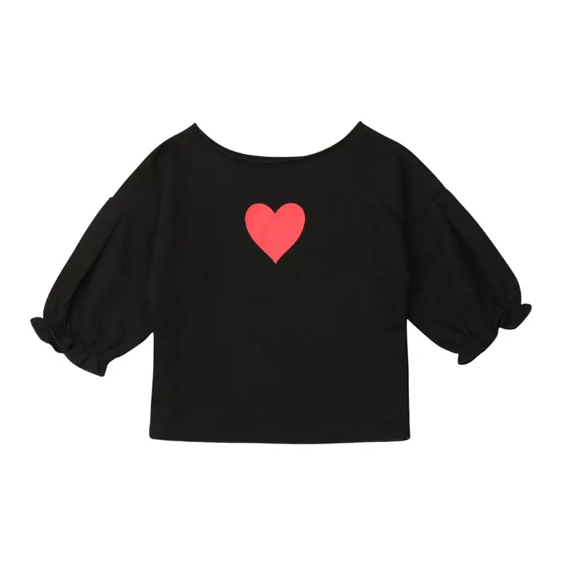 2018 Cute Baby Girls Top Toddler Infant Kids Autumn Long Ruffled Sleeve