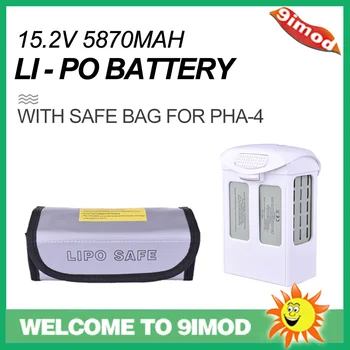 

Rc Drone Battery Replacement For Dji Phantom 15.2v 5870mah 4/4pro Fpv Intelligent Light Bio With Safe Bag