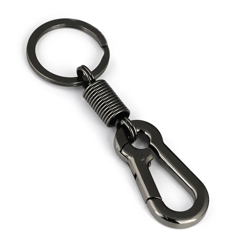 

Retro Style Simple Strong Carabiner Shape Keychain Climbing Hook Key Chain Rings Stainless Steel Man Gift Auto Accessories