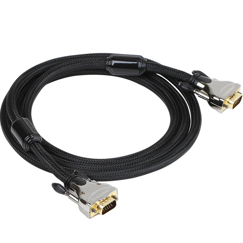 

Choseal VGA(3+9) Male To Male Cable 1M-10M Double Magnetic Ring Engineering Cable For TV Box Projector Computer Monitor