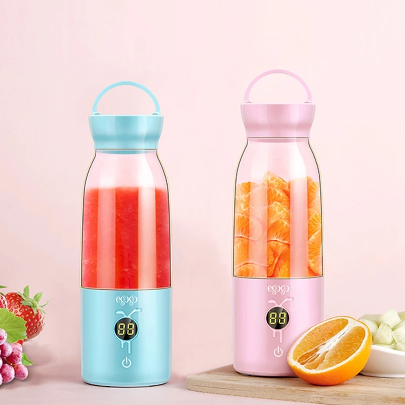

Mini Portable Electric Juicer Cup Usb Rechargeable Blender Maker Shaker Squeezers Fruit Orange Extractor 6 Leaf Blade