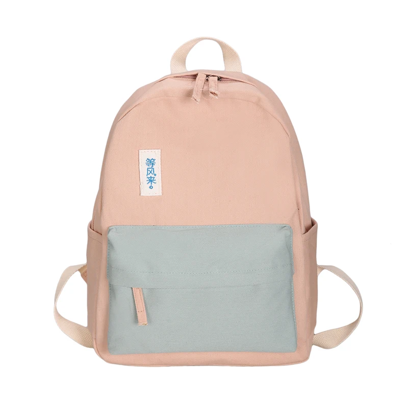 

Backpacks School Bags Teenager For Girl Casual Nylon Lady High Quality Stitching Women Fashion Student Shoulder Bag