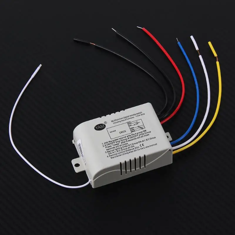 

Hot Wireless 1/2/3 Ways 220V Lamp Remote Control Switch Receiver Transmitter For Light Bulb Lamp ON/OFF 220V Lamp Remote Control