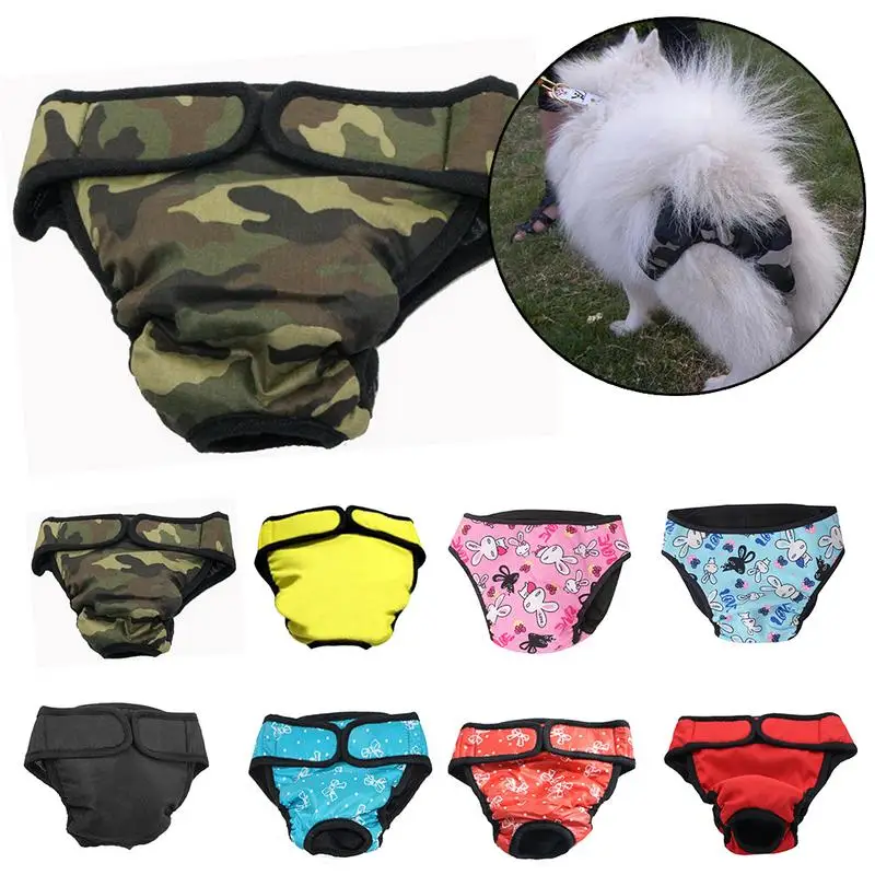 

Dog Physiological Pants XS-XXL Diaper Sanitary Washable Female Dog Shorts Panties Menstruation Underwear Briefs Jumpsuit For Dog
