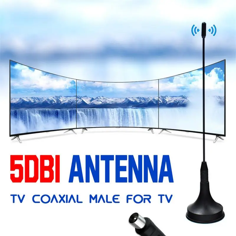 Новая 5dBi цифровая DVB-T ТВ антенна Freeview HD ТВ антенный усилитель для DVB-T телевизионная антенна HD tv Box