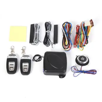 

Car Keyless Entry Engine Start Alarm System Push Button Remote Starter Stop