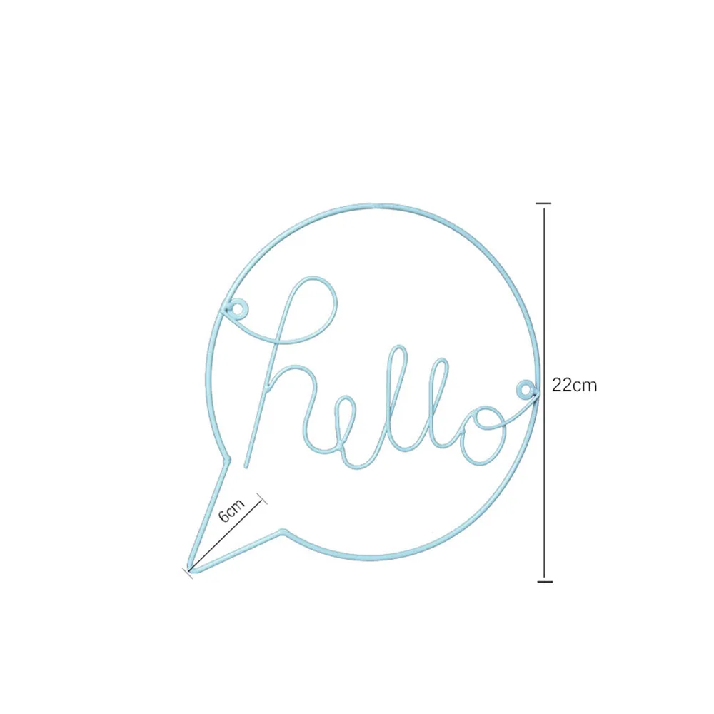 Etiqueta engomada de la pared de las letras del hierro del estilo nórdico para la habitación de chico que cuelga la decoración del pasillo signo de bienvenida Etiqueta engomada de la pared de las letras del hierro del estilo nórdico para la habitación de chico que cuelga la decoración del pasillo signo de bienvenida