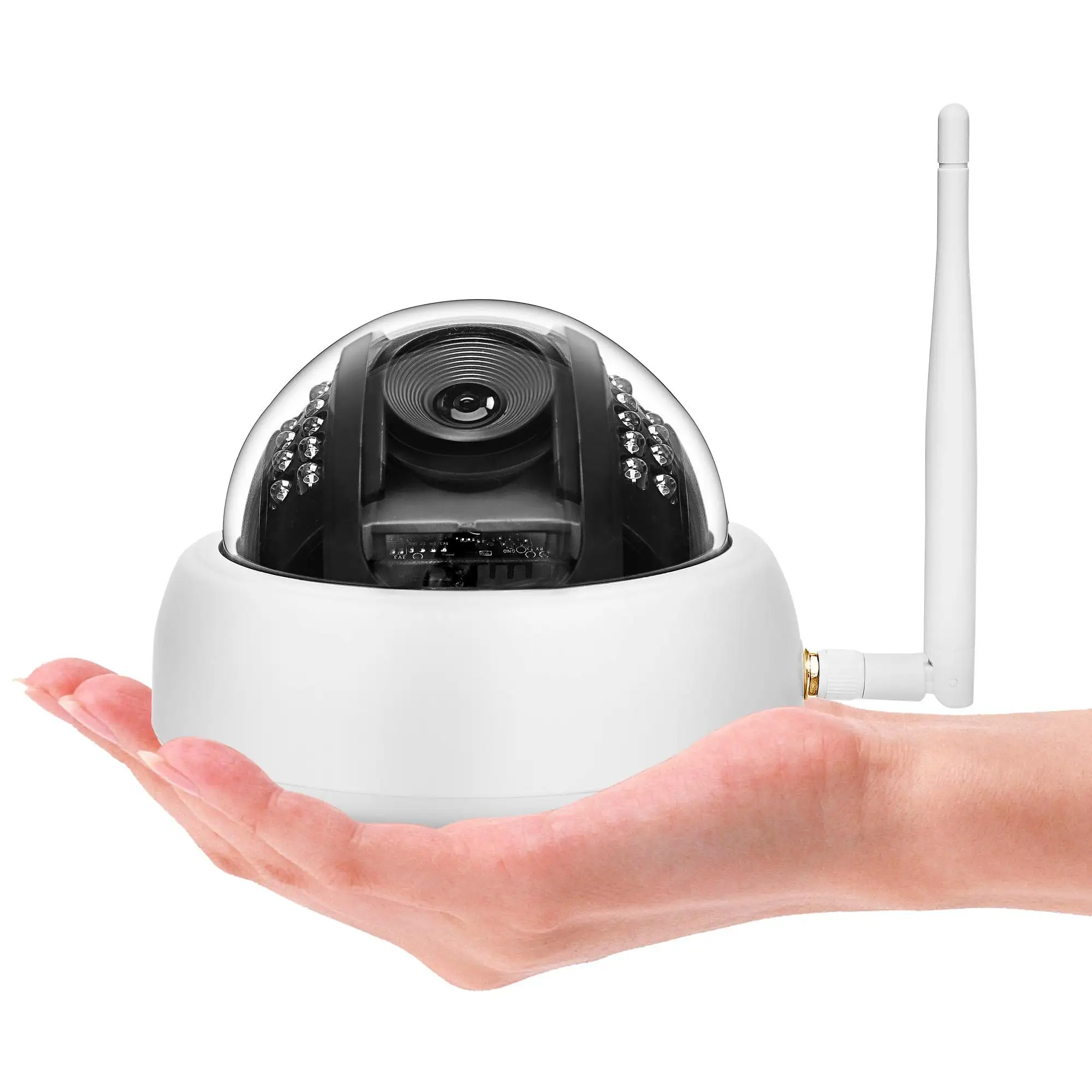 

D25W 200W Pixels Wifi Wireless IP Camera CMOS Image Sensor Card Audio Listening Small Hemisphere Security Surveillance Camera