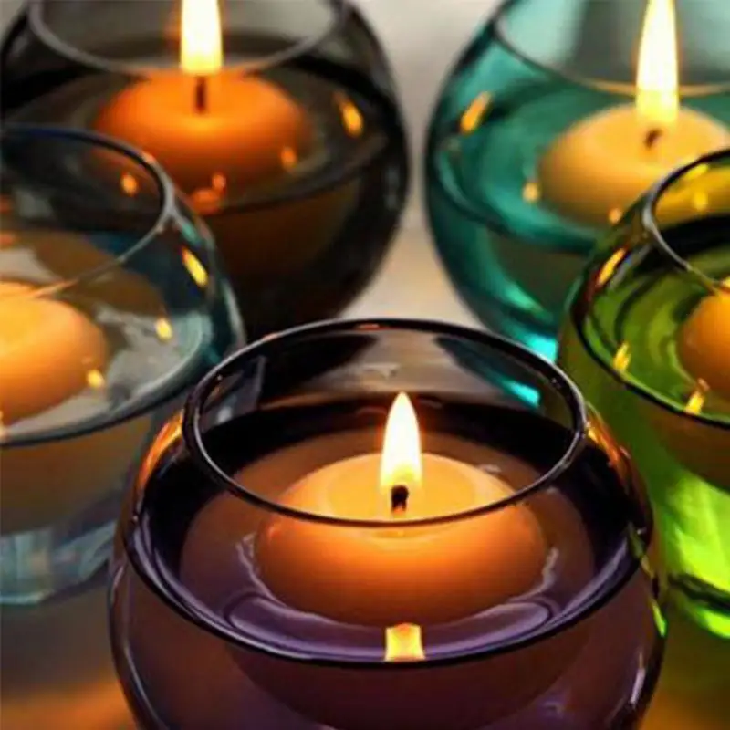 2019 10PCS/lot Romantic Round Water Floating Candle Disc Floater