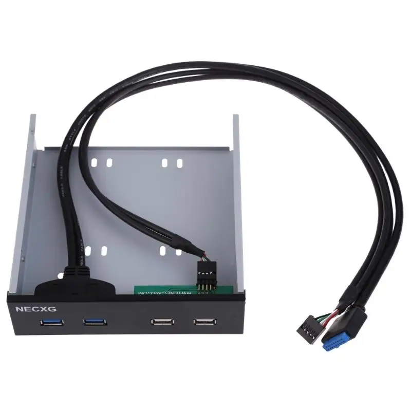 Оригинальный 2 портовый USB 3 0 + 5 25 дюймовый гибкий отсек Передняя панель кронштейн
