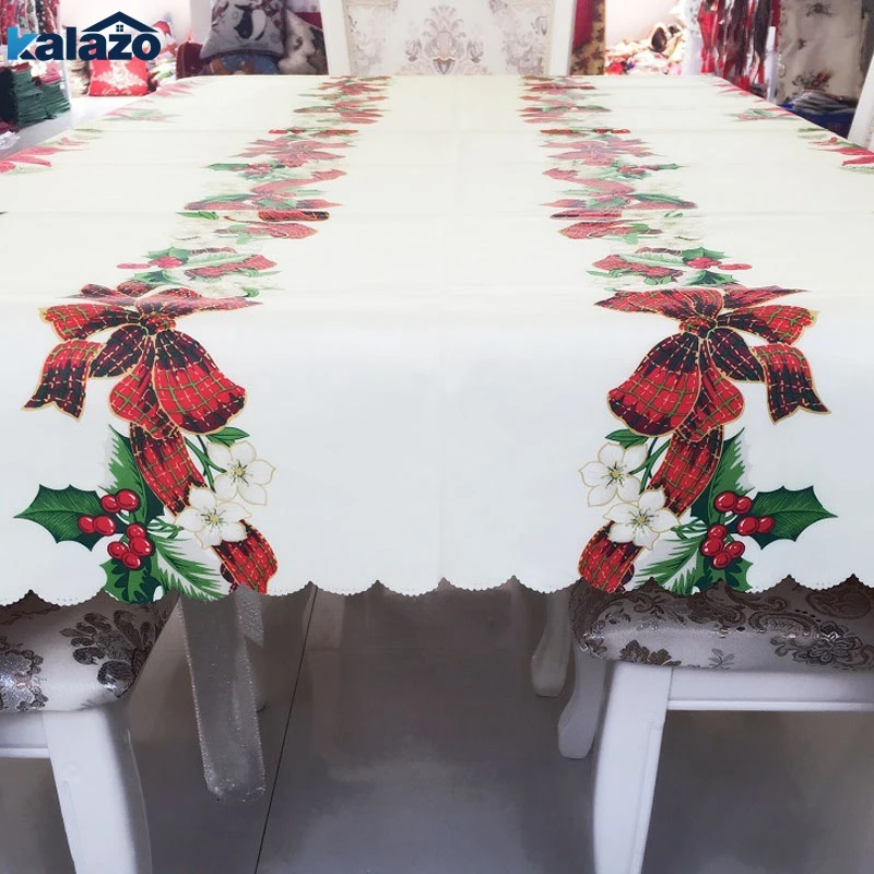  New Year Table Cloth Christmas Plastic Rectangular Table Cloth Tablecloths House Christmas Decorati