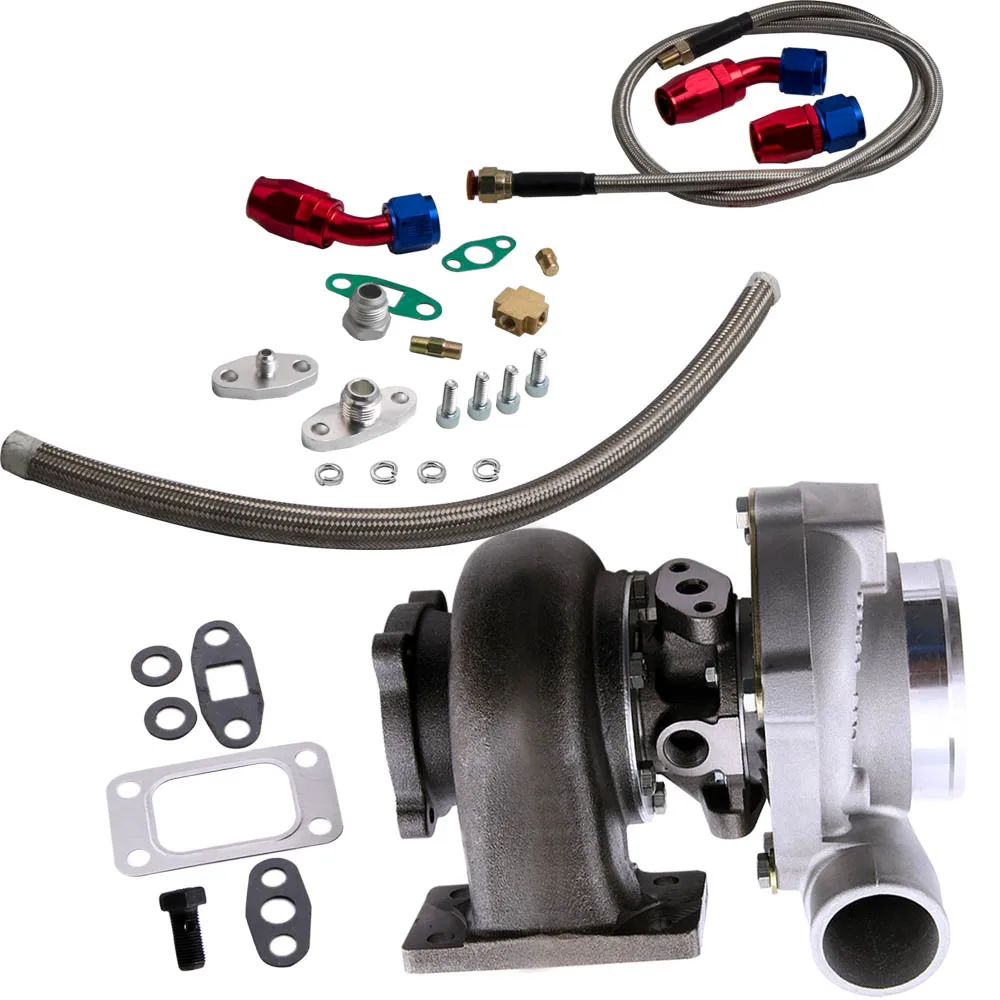 GT30 GT3037 GT3076 GT3076R Turbo зарядное устройство + возврата масла линии подачи комплект