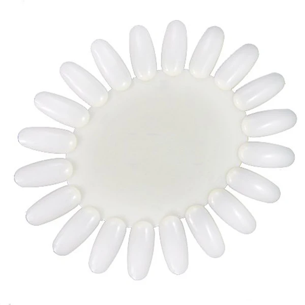 

Round Shape Nail Art Showing Shelf Nail Gel Polish Display Color Chart Manicure Practice False Nail Tips Tools White Clear Color