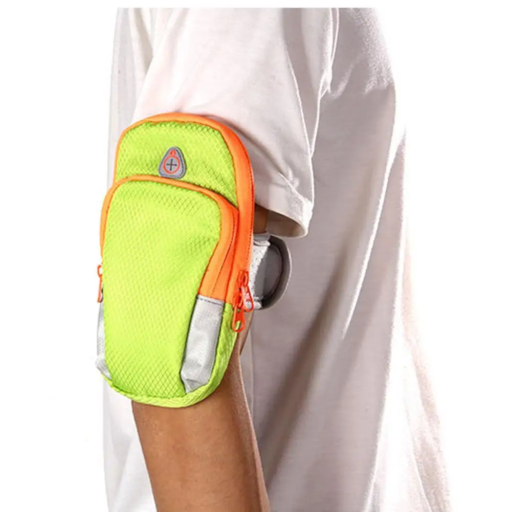 

New Running Bag Sport Armband Touch Screen Cell Phone Arms Band Phone Case zipper Bag for 6 inch Plus Smart Mobile Phone Bag