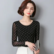 Осенний узор будет кодовым самокультивирующимся тонким модным принтом Длинные рукава сетчатая ткань без подкладки верхняя одежда