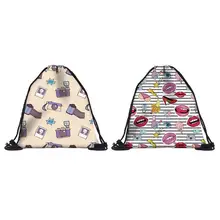 Портативный 3D цифровой рюкзак на шнурке с принтом сумка для путешествий Softback пляжные сумки обувь тканевая сумка