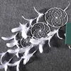 Pendentif attrape rêves 3 anneaux surdimensionnés, blanc, fournitures de mariage, décoration intérieure pour la maison, cadeau d'anniversaire de la saint-valentin ► Photo 2/6