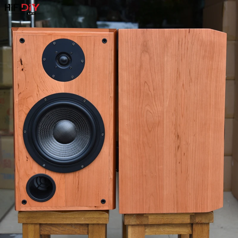 HIFIDIY LIVE cherry полностью натуральное дерево 8 дюймов колонки 200 Вт* 2 HIFI DIY пассивный аудио 2,0 книжная полка звуковая коробка T8 SM-814TT