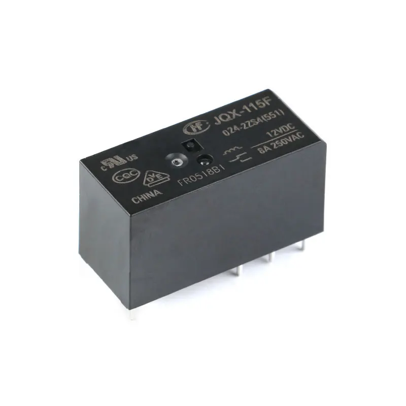 Relay HF115F 012-2ZS4 JQX-115F 024-2ZS4 HF115F-012-2ZS4-12VDC JQX-115F-024-2ZS4 005-2ZS4 12VDC DC5V 12V 24V 8A 250VAC 8Pin