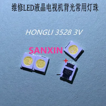 

1000PCS/LOT HONGLI TRONIC DOUBLE CHIPS LED Backlight 1210 3528 2835 1W 3V 100LM Cool white LCD Backlight for TV TV Application