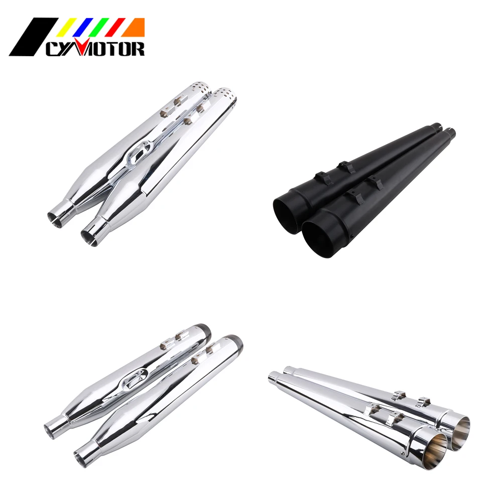 Motorcycle Exhaust Pipe System Escape For Harley 1995-2016 Touring Bagger Models Dresser King Electra Street Road Glide Motorcycle Exhaust Pipe System Escape For Harley 1995-2016 Touring Bagger Models Dresser King Electra Street Road Glide