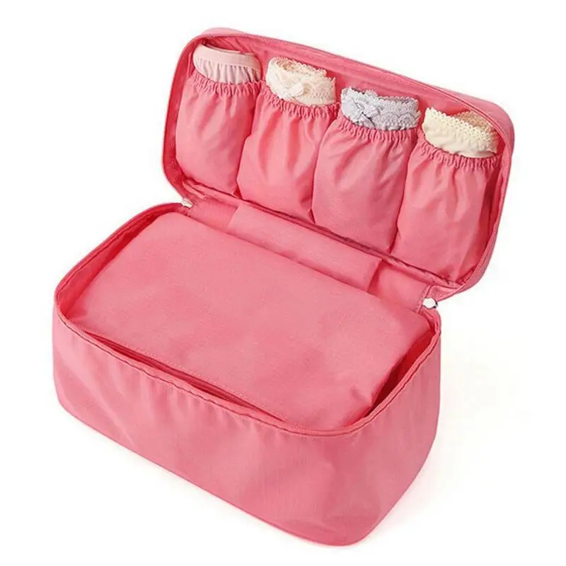 

Travel Cosmetics Bags Storage Waterproof Makeup Organizer Bag Underwear Wash Bra Sorting Make Up Bags Tool Kit Large Capacity