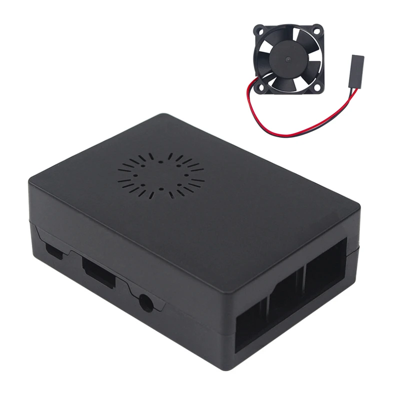 

Raspberry Pi 3 Model B + Black Case with fan for Raspberry Pi 3B/ 2B/B